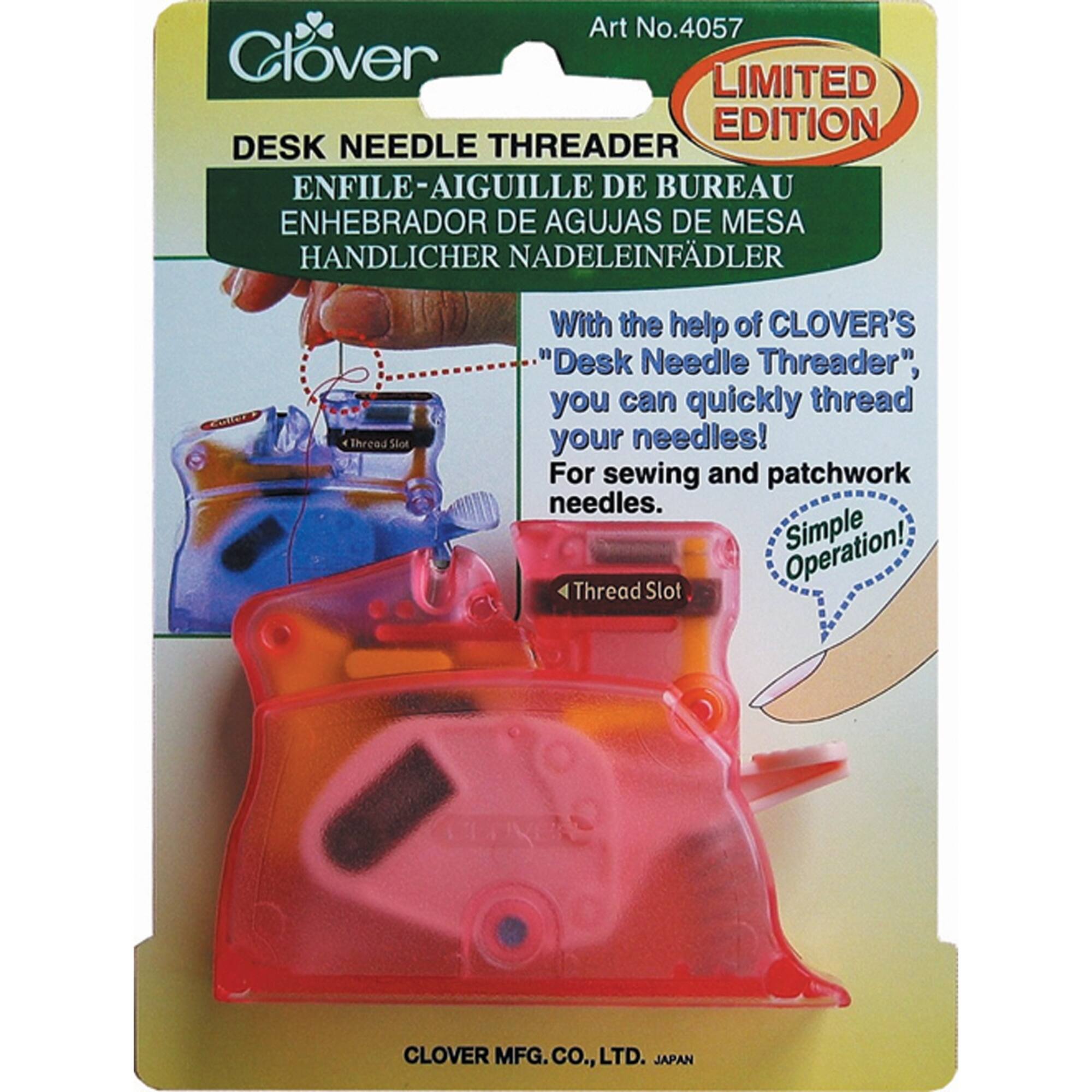 Clover Pink Desk Needle Threader